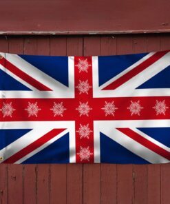 uk flag merry christmas uk grommet flag trl1548gf 5385