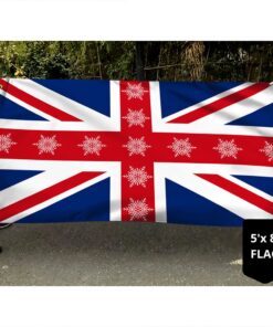 uk flag merry christmas uk grommet flag trl1548gf 7009