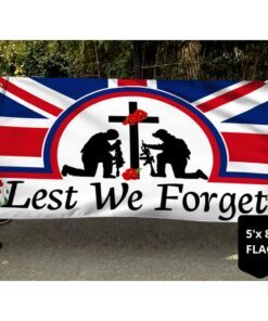 uk remembrance day grommet flag veteran day lest we forget tqn551gf 3312