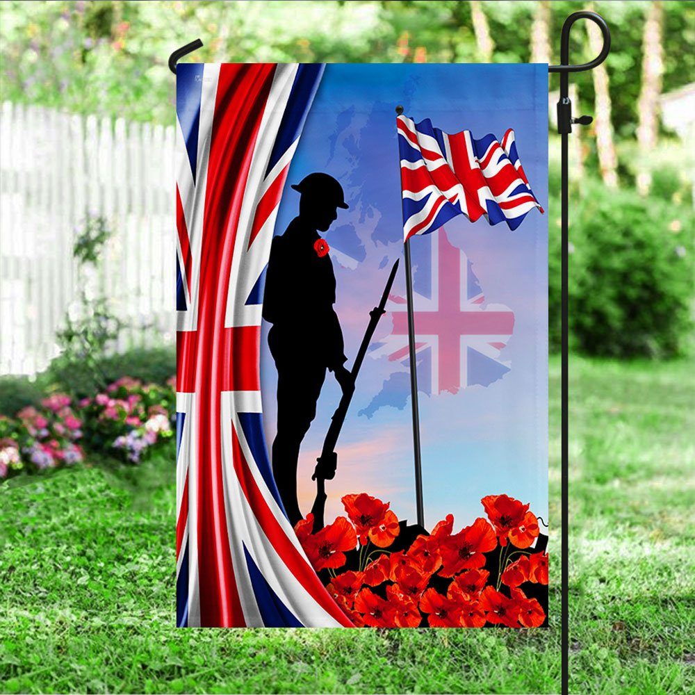 UK Veteran Flag Lest We Forget Remembrance Day QNN558F - Image 4