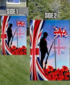 uk veteran flag lest we forget remembrance day qnn558f 6153