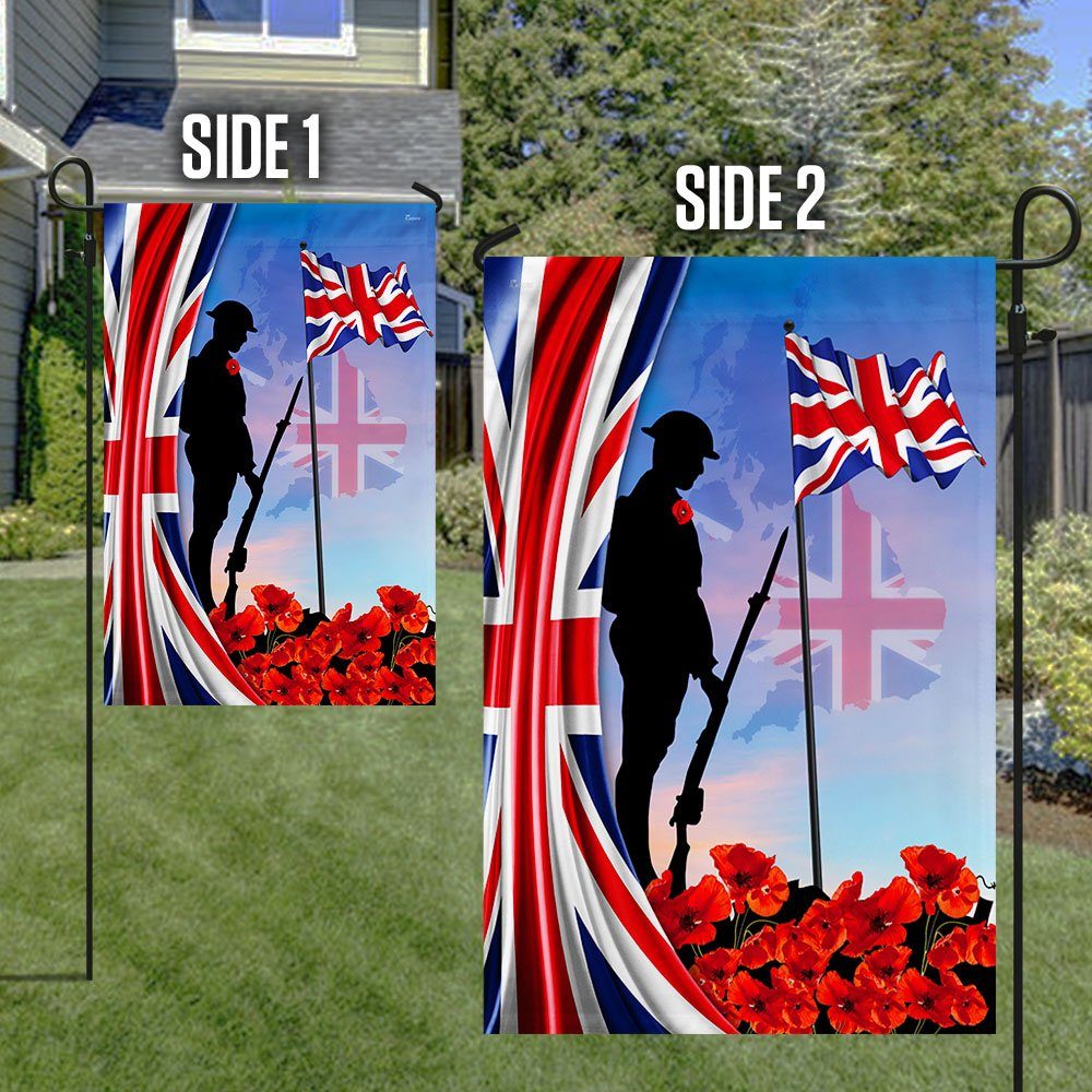 UK Veteran Flag Lest We Forget Remembrance Day QNN558F - Image 6