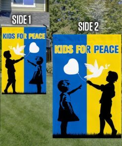 ukraine flag, kids for peace tqn34f 5545