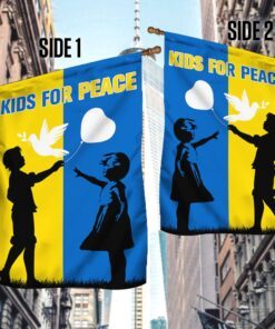 ukraine flag, kids for peace tqn34f 8798
