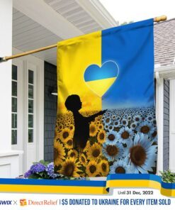 Ukraine Flag Freedom And Peace For Ukraine BNN04F