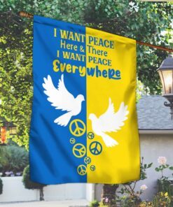 ukraine flag i want peace here &amp there i want peace everywhere nnt498f 3682