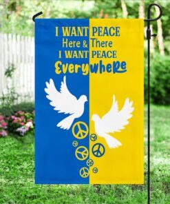 ukraine flag i want peace here &amp there i want peace everywhere nnt498f 6359