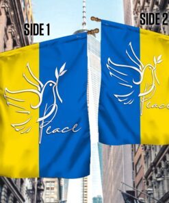 ukraine flag peace dove ukraine flag qtr53f 4927