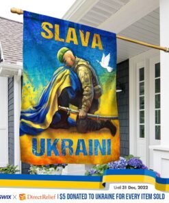 Ukraine Flag Slava Ukraini TQN94F