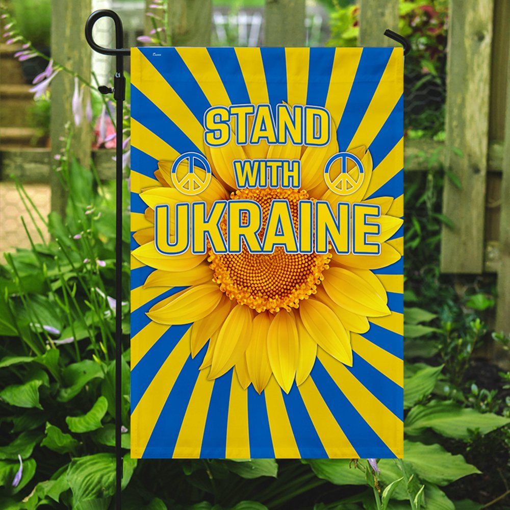 Ukraine Flag Stand with Ukraine, Sunflower For Ukraine BNT584F - Image 5