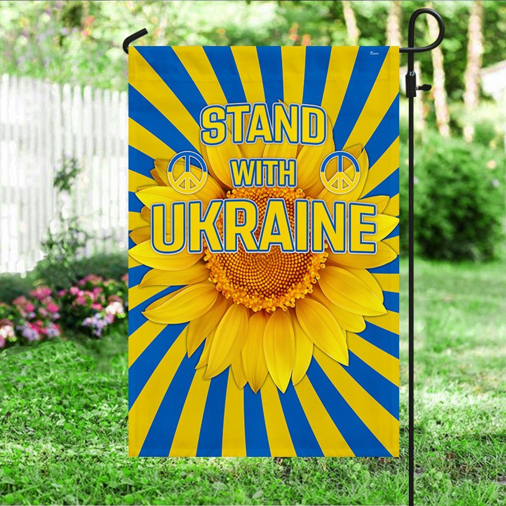 Ukraine Flag Stand with Ukraine, Sunflower For Ukraine BNT584F - Image 4