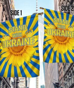 ukraine flag stand with ukraine, sunflower for ukraine bnt584f 7669