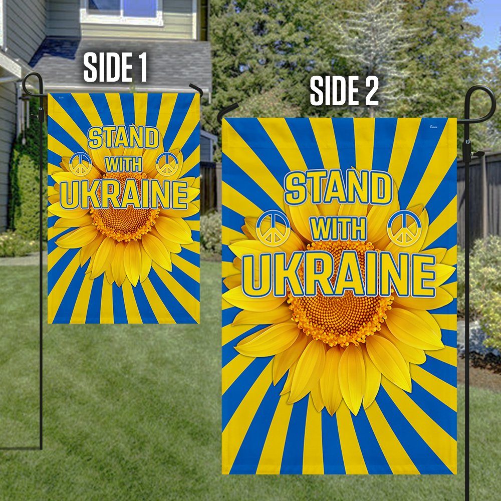 Ukraine Flag Stand with Ukraine, Sunflower For Ukraine BNT584F - Image 6