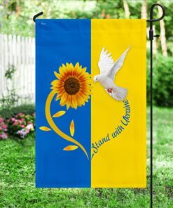 ukraine flag stand with ukraine dove flag qtr39f 3292