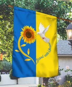 ukraine flag stand with ukraine dove flag qtr39f 5729