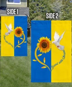 ukraine flag stand with ukraine dove flag qtr39f 6770