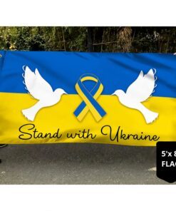 ukraine flag stand with ukraine peace dove ukrainian flag qtr68gf 1712
