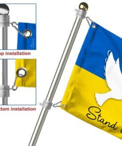 ukraine flag stand with ukraine peace dove ukrainian flag qtr68gf 4771