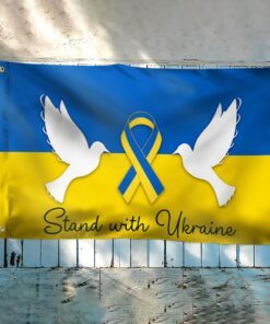 ukraine flag stand with ukraine peace dove ukrainian flag qtr68gf 5808
