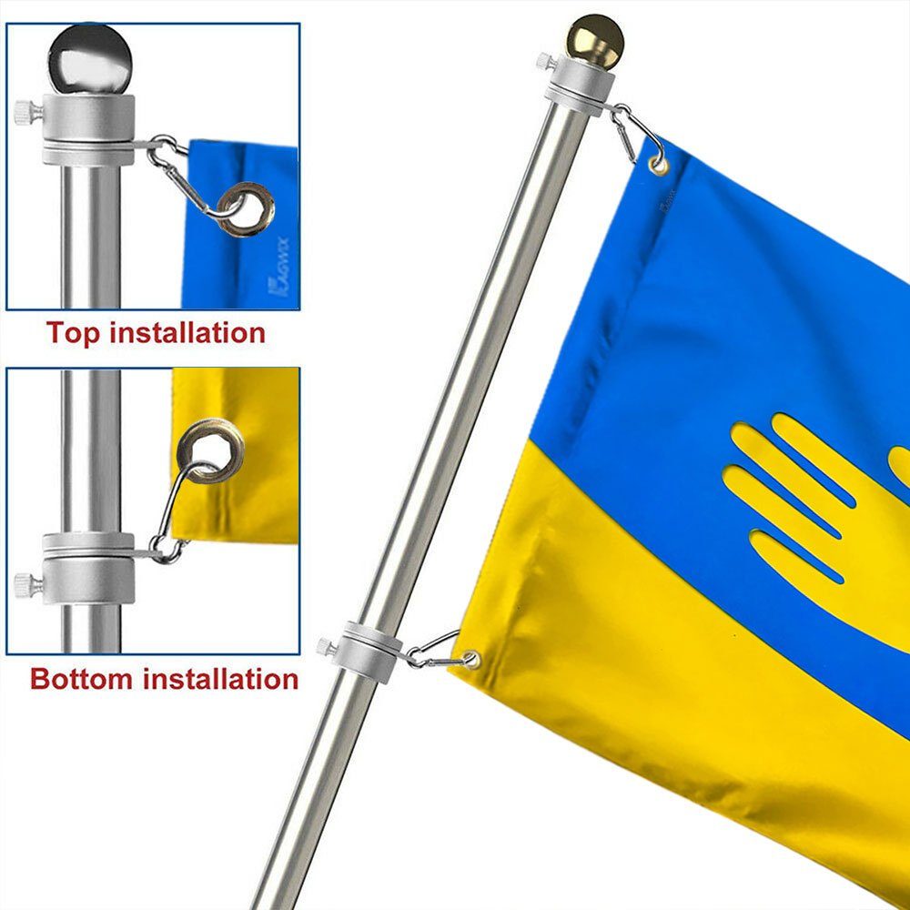 Ukraine Flag Support Ukraine Peace Dove Ukrainian Flag QTR62GF - Image 6