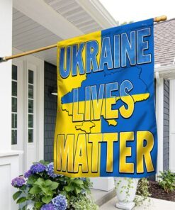 Ukraine Flag Ukraine Lives Matter Flag QTR29F