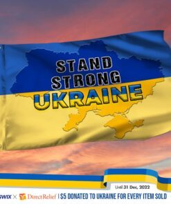 Ukraine Grommet Flag Be Strong Ukraine BNL541GF