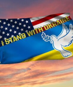 Ukraine Grommet Flag I stand with Ukraine BNT580GF