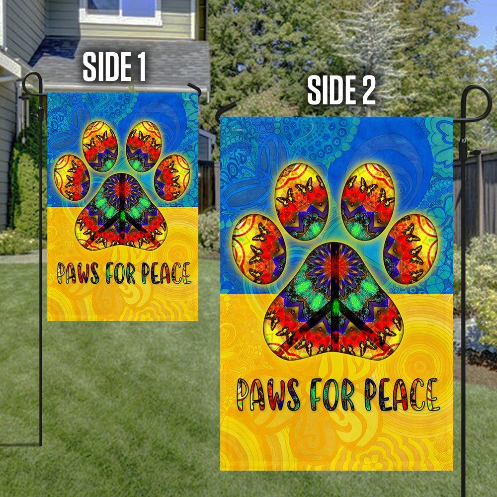 Ukraine Peace Flag, Paws For Peace, Hippie Dog, Support Ukraine QNK1091F - Image 7