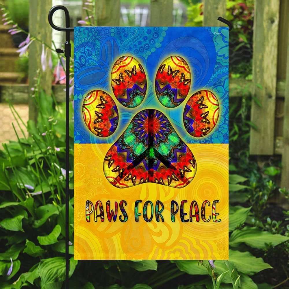 Ukraine Peace Flag, Paws For Peace, Hippie Dog, Support Ukraine QNK1091F - Image 6
