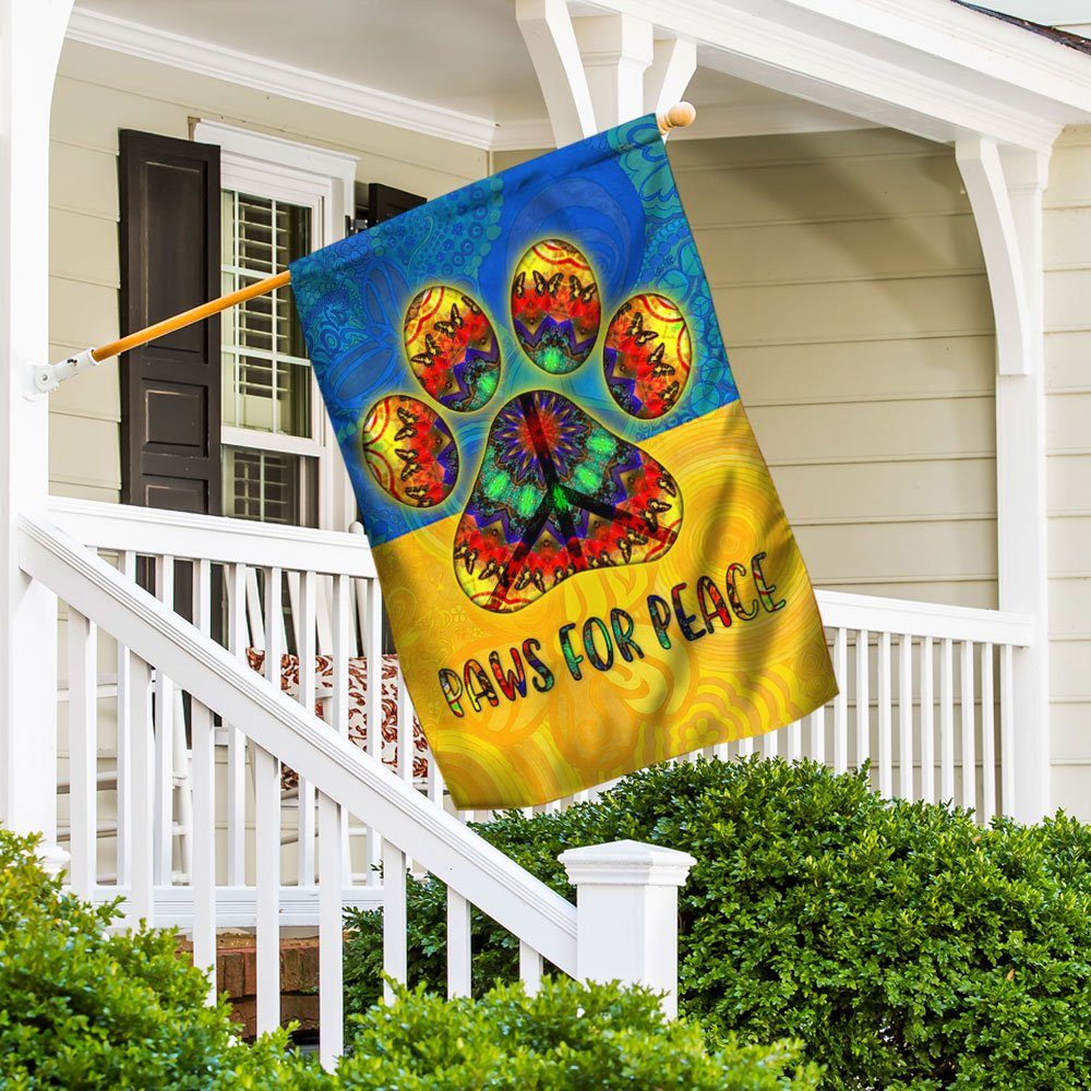 Ukraine Peace Flag, Paws For Peace, Hippie Dog, Support Ukraine QNK1091F - Image 4