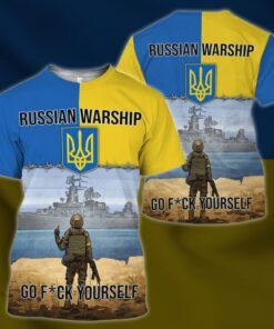 Ukraine Postage Stamp T-shirt, Russian Warship  Go F**k Yourself, Stand With Ukraine TQN79TS