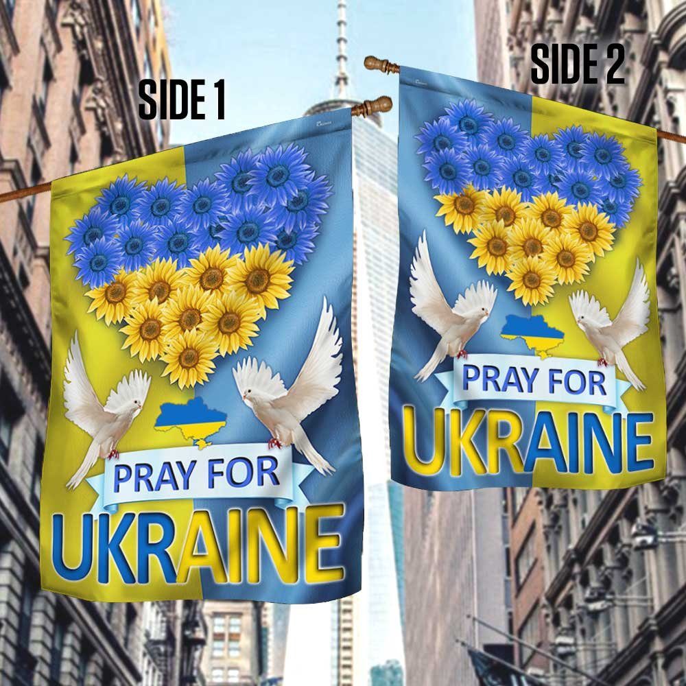 Ukraine Strong Stand With Ukraine Sunflower Flag Pray For Ukraine DBD3421F - Image 3