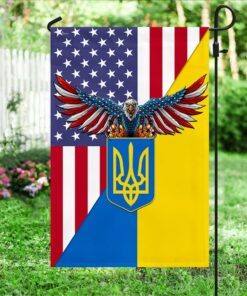ukrainian flag american ukrainian flag trl1871f 2153