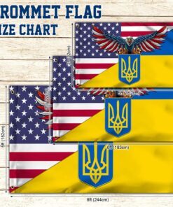 ukrainian flag american ukrainian grommet flag trl1871gf 5877