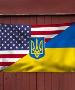 ukrainian flag american ukrainian grommet flag trl1871gfv1 6875