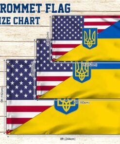 ukrainian flag american ukrainian grommet flag trl1871gfv1 6938