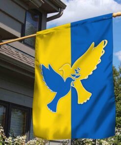 ukrainian flag peace ukraine dove flag trv1964f 7194
