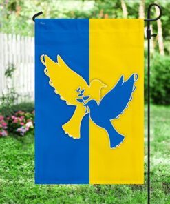 ukrainian flag peace ukraine dove flag trv1964f 7196