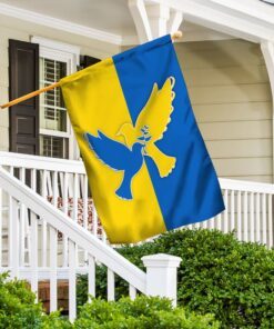 ukrainian flag peace ukraine dove flag trv1964f 7472
