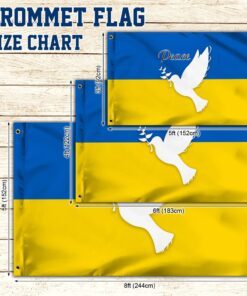 ukrainian flag peace ukraine dove grommet flag trv1891gf 5514