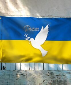 ukrainian flag peace ukraine dove grommet flag trv1891gf 6963