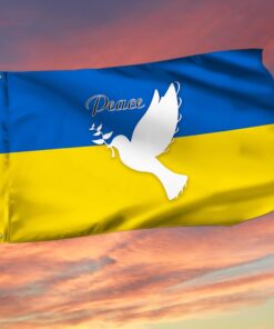 Ukrainian Flag Peace Ukraine Dove Grommet Flag TRV1891GF