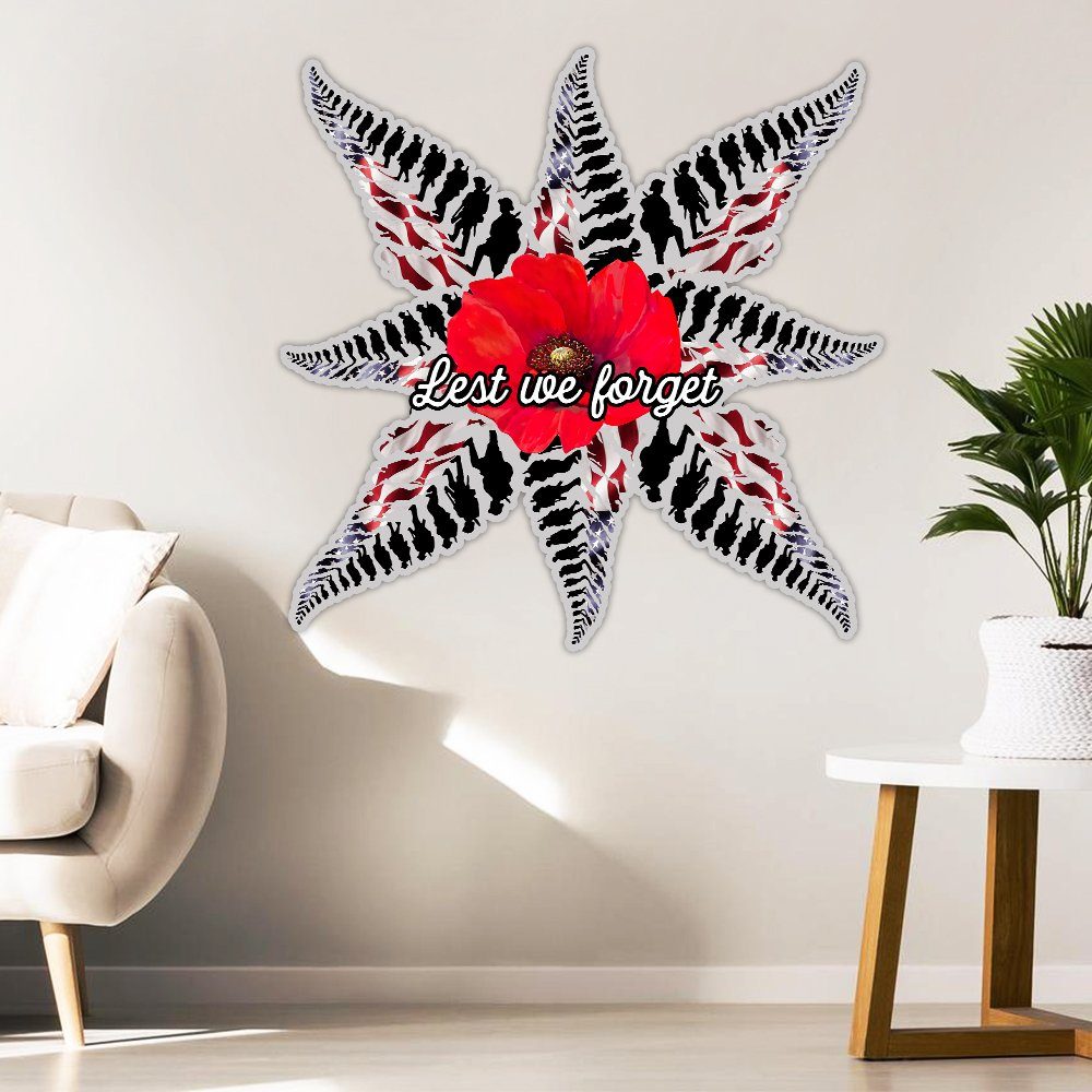 United States Veteran Metal Sign Lest We Forget BNN21MS - Image 2