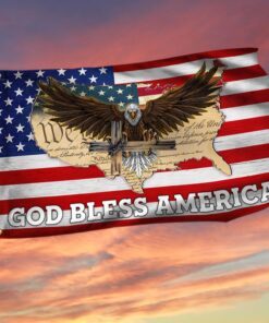US Patriot We The People Grommet Flag God Bless America DHP3411GF