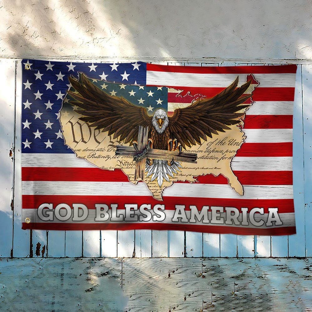 US Patriot We The People Grommet Flag God Bless America DHP3411GF - Image 4