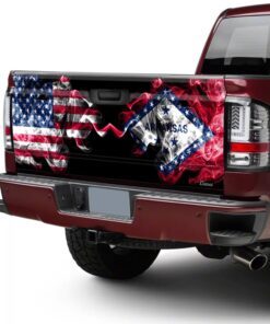 us state arkansas tailgate decal sticker wrap 8574