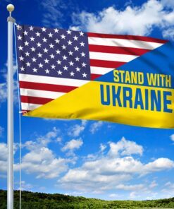 us ukraine grommet flag stand with ukraine ddh3333gf 6957