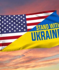 US Ukraine Grommet Flag Stand With Ukraine DDH3333GF