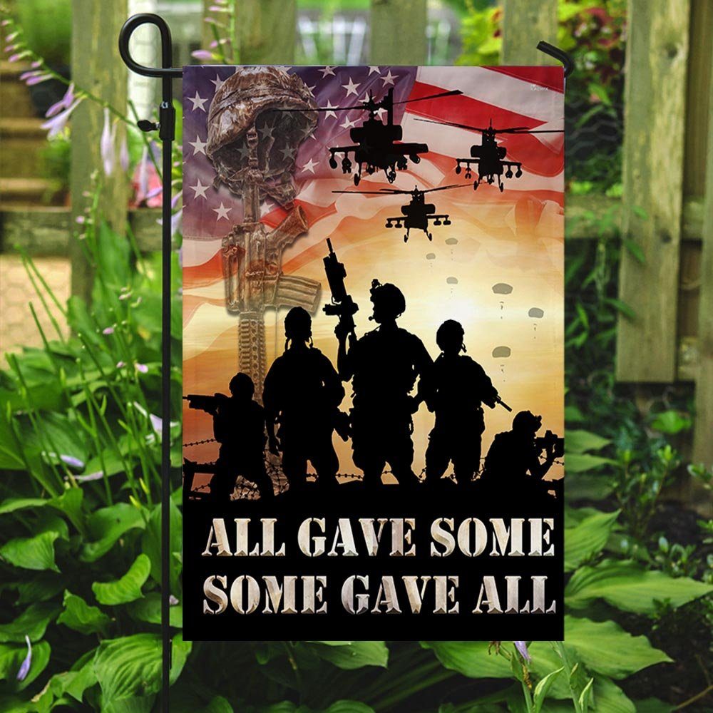 US Veterans. All Gave Some, Some Gave All Memorial American Flag TPT109F - Image 5