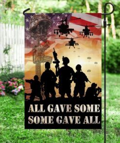 us veterans. all gave some, some gave all memorial american flag tpt109f 3020